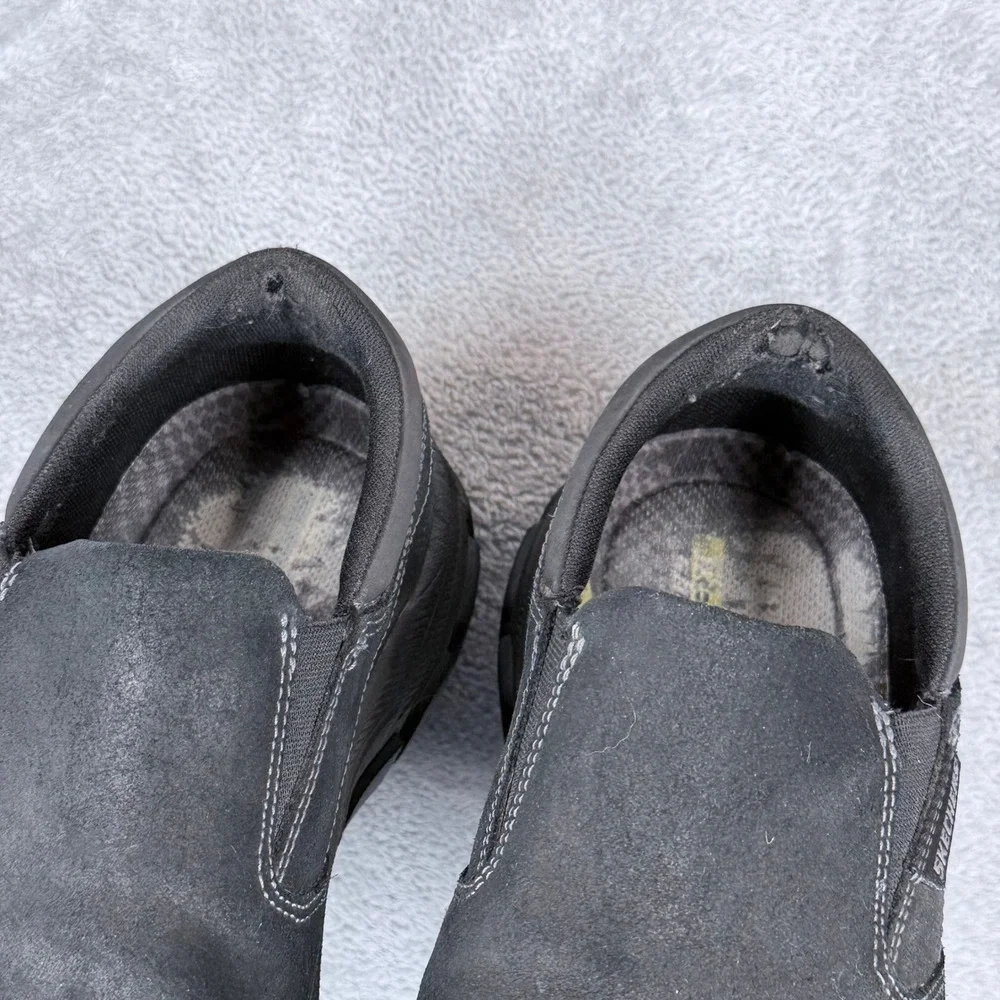 Skechers Respected Calum Goodyear Shoes‎ Mens 10.5 Black Slip On Relaxed Fit